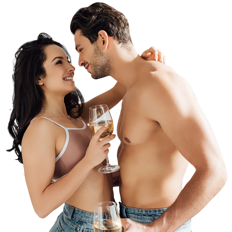 Personal Lab Testing Banner Sexual Wellness Couple With Wine